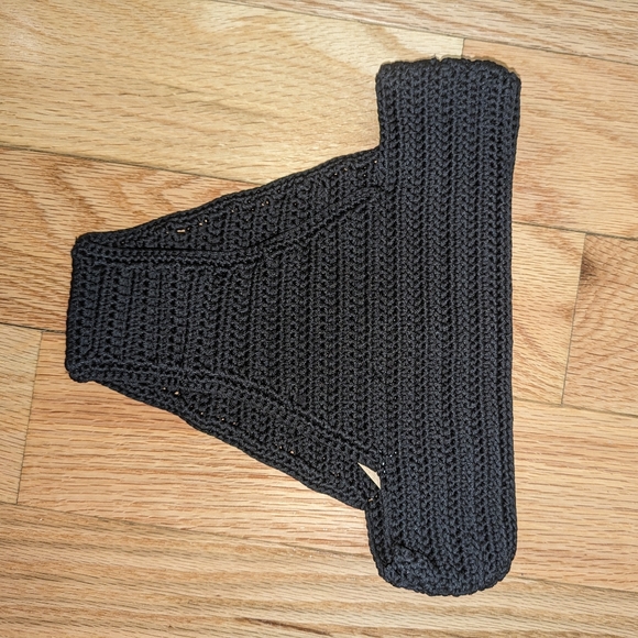 NWT SKIMS CROCHET SWIM BIKINI SET IN ONYX - Picture 7 of 9